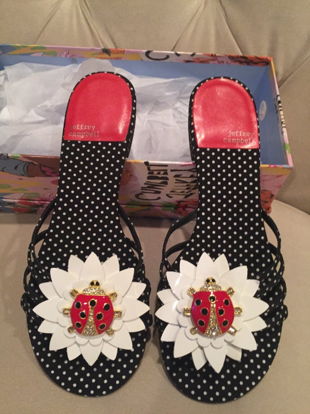 Jeffrey Campbell Ladybug Sandals - Picture 6 of 7